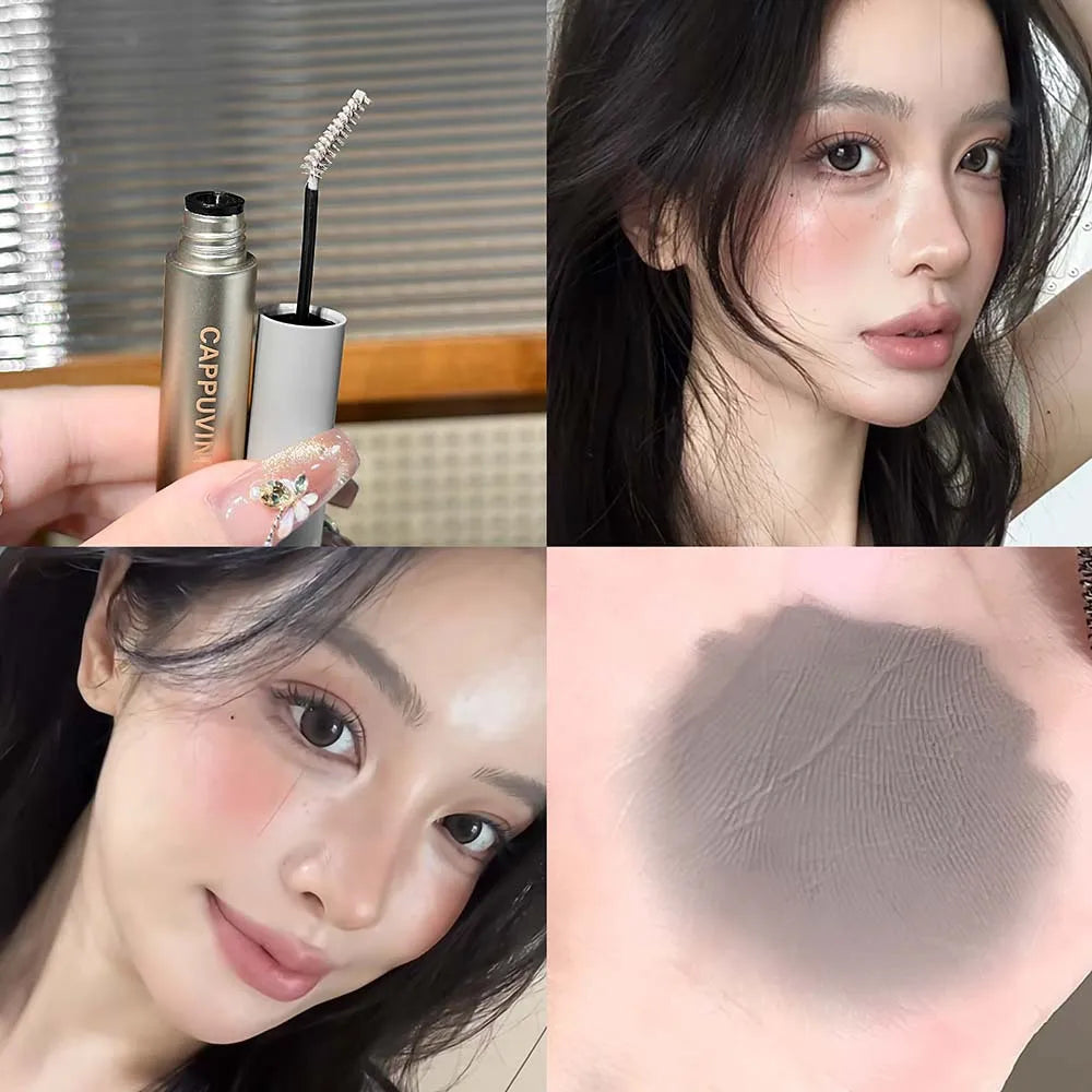 6 Colors Natural Brow Pomade, Waterproof Tinted Eyebrow Gel Cream, Soft Matte Hairy Brow Makeup with Wheat Brush
