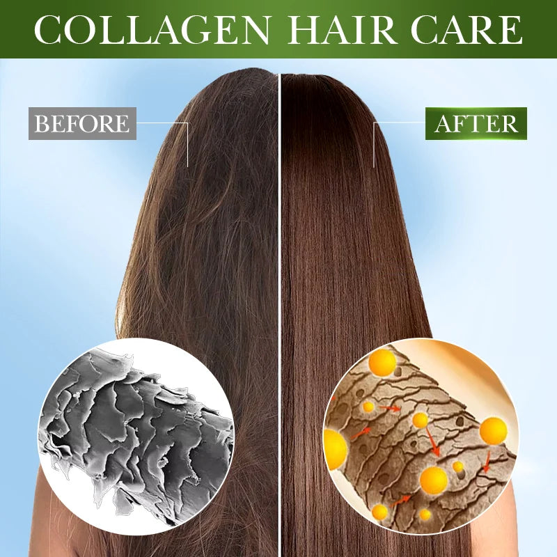 SADOER Collagen Nourishing Hair Mask Repair Damaged Hair Reduce Split Ends Oil Control Moisturizing Hair Masks Care