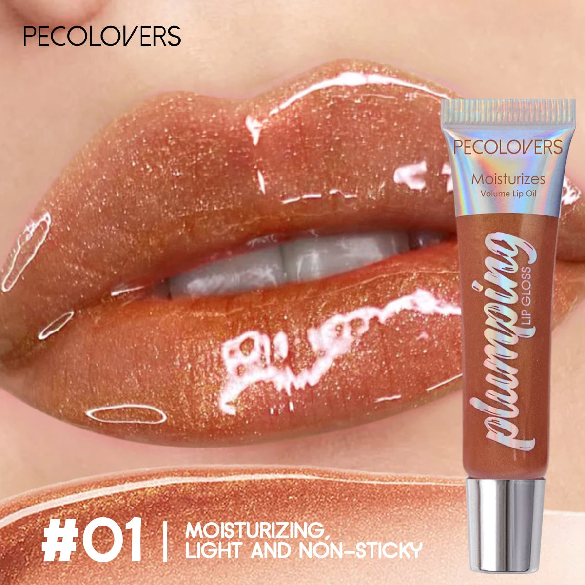 Waterproof, Long-Lasting LUSTrous Lip Gloss - , Nourishing , Suitable for All Skin Types, Sleek Tube Packaging, Creamy Texture