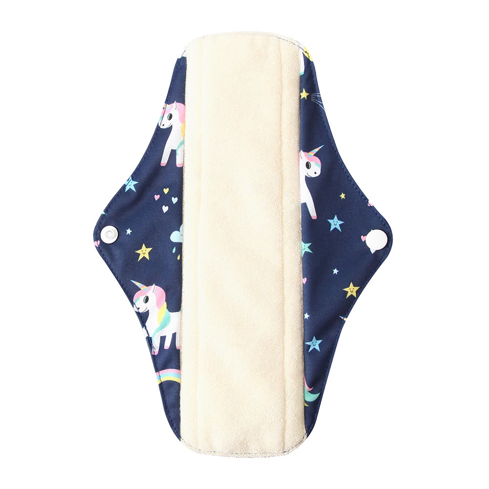 Ohbabyka Panty Liner Cloth Menstrual Pad Mama Sanitary Reusable Soft Washable Charcoal Period Napkins