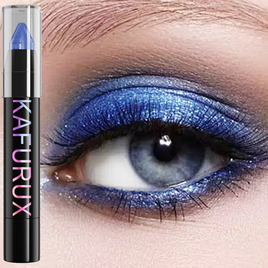 25 Colors 1PC Waterproof Eyeshadow Stick Long Lasting High Pigmented Shimmer Glitter Matte Brown Eye Shadow Korean Makeup Gifts
