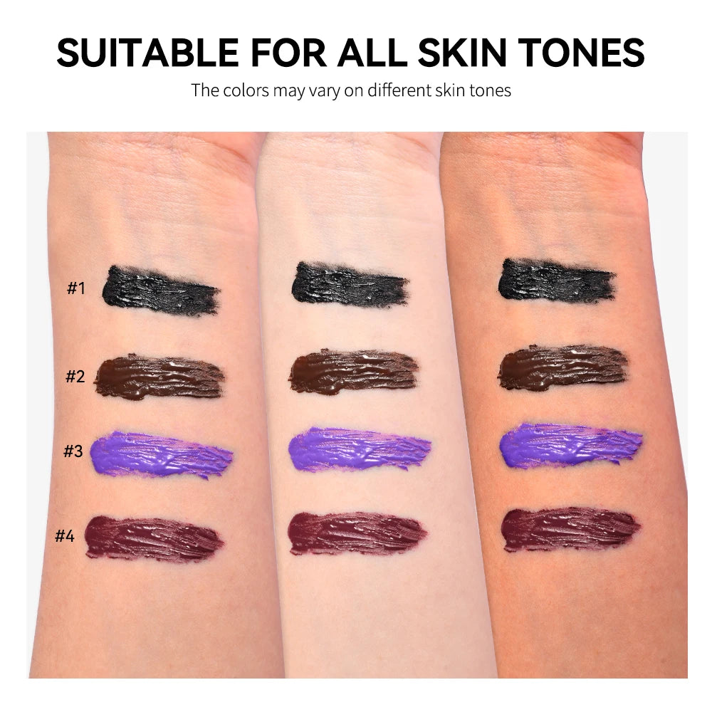 5D Mascara Waterproof Thickening Lengthening Curling Liquid Fiber Mascara Long-Lasting Curling Eyelash Extension Cosmetics