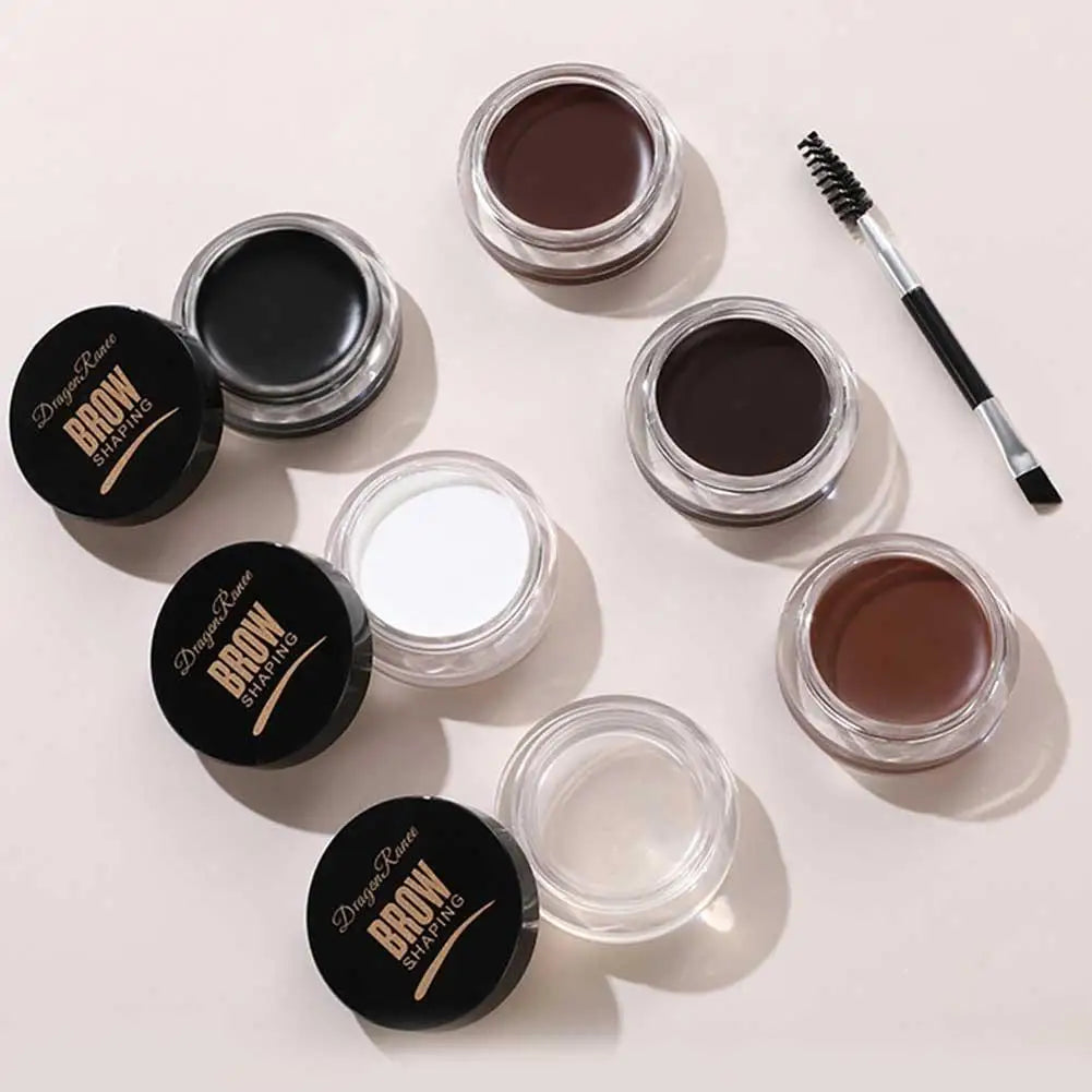 Clear Eyebrow Styling Gel Soap Wax Intense Hold Brow Lamination Effect Waterproof Non-Smudging Feathery Wild Brow Shaping Cream