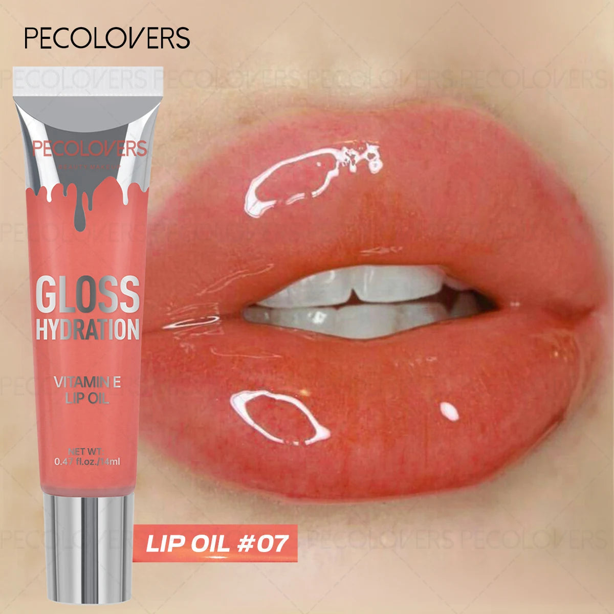 1PC Gentle Moisturizing, Non-sticky, Glossy, Sparkling Gel Formula, Waterproof and Sweat-proof, Single Color Shiny Lip Gloss