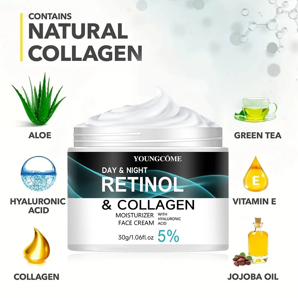 YOUNGCOME Retinol Cream Promotes Skin Elasticity And Luster Nourishing And Locking Moisture To Improve Skin Texture
