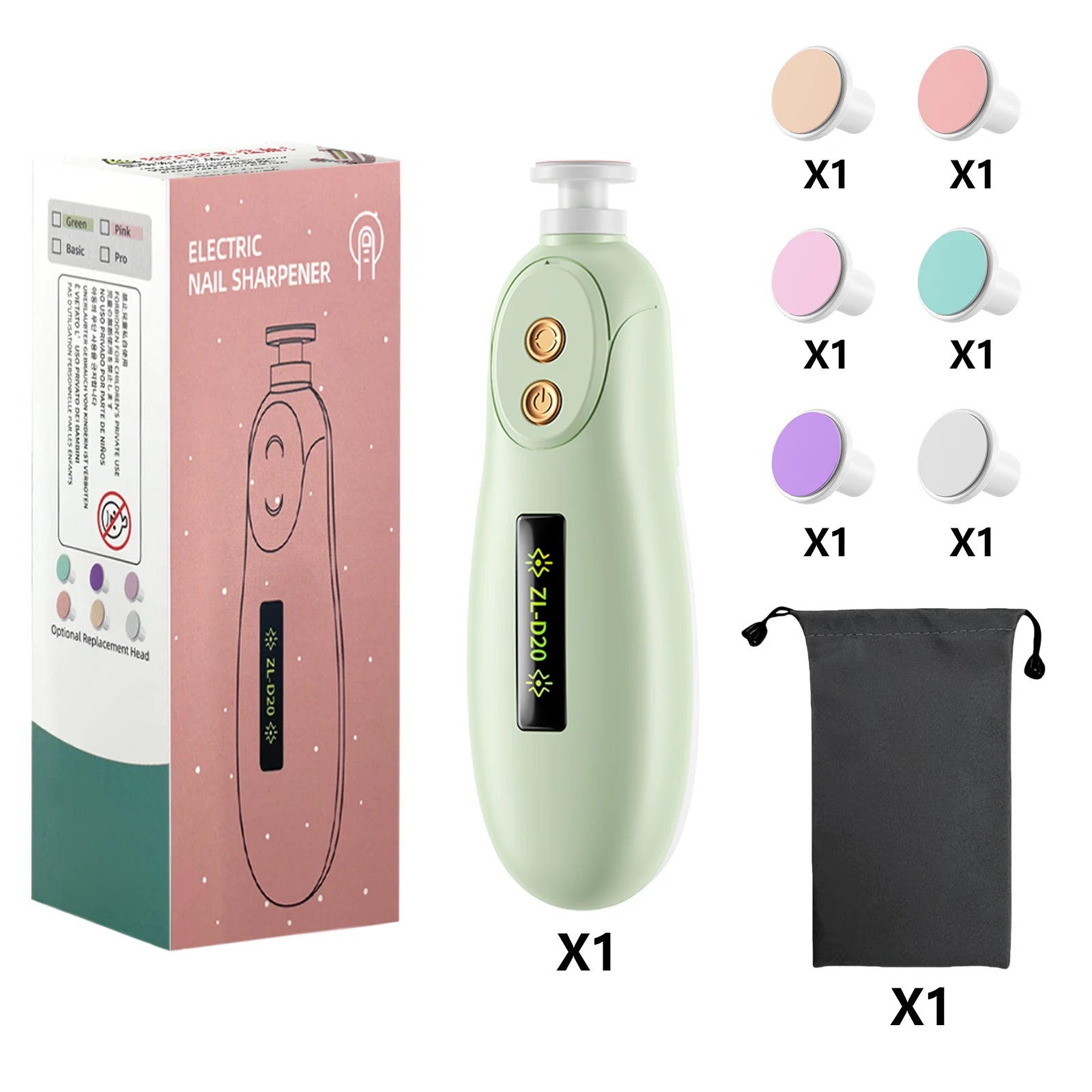Baby Electric Nail Trimmer Kid Nail Polisher Tool Baby Care Multifunctional Fingernail Cutter Trimmer Infant