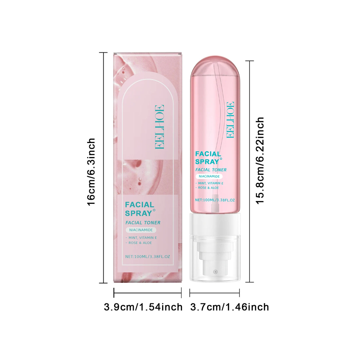Niacinamide Toner Spray Moisturizing Brightening Facial Skin Care Improve Dullness Even Skin Tone Hydrating Smoothing Skin