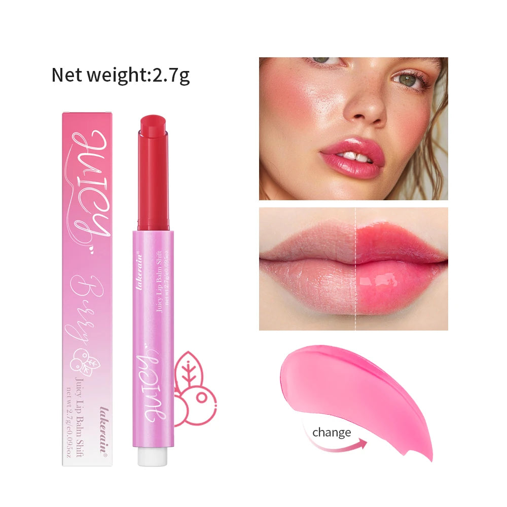 juicy lip balm gloss Color Change Hydrating & Nourishing Lip Gloss Balm with Vitamin E Lip Balm Long Lasting Moisturizing Lipst
