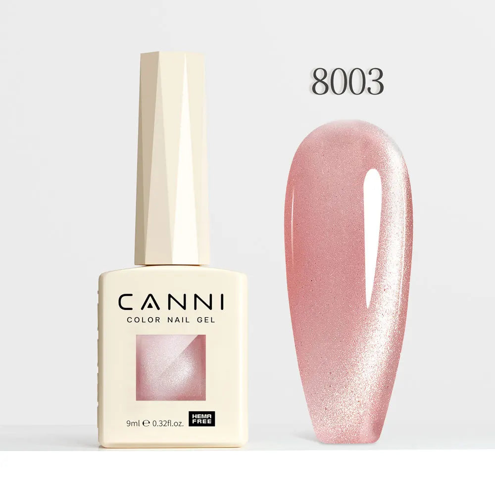CANNI TPO/HEMA FREE Cat Eye Gel Nail Polish 9ml 48 Colors High Gloss UV-Removable Nail Art for Salon & DIY Manicure