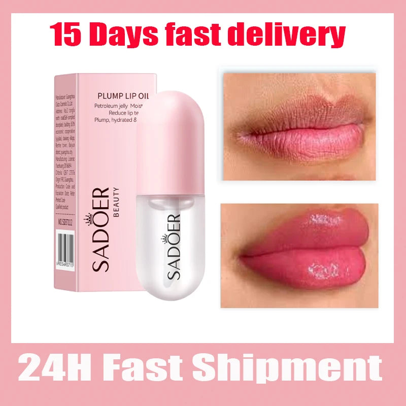 Lip Plumping Essential Oil Instant Sexy Lip Care Nourishing Moisturizing Faded Lines Ultimate Plumping Lip Gloss Serum Cosmetics