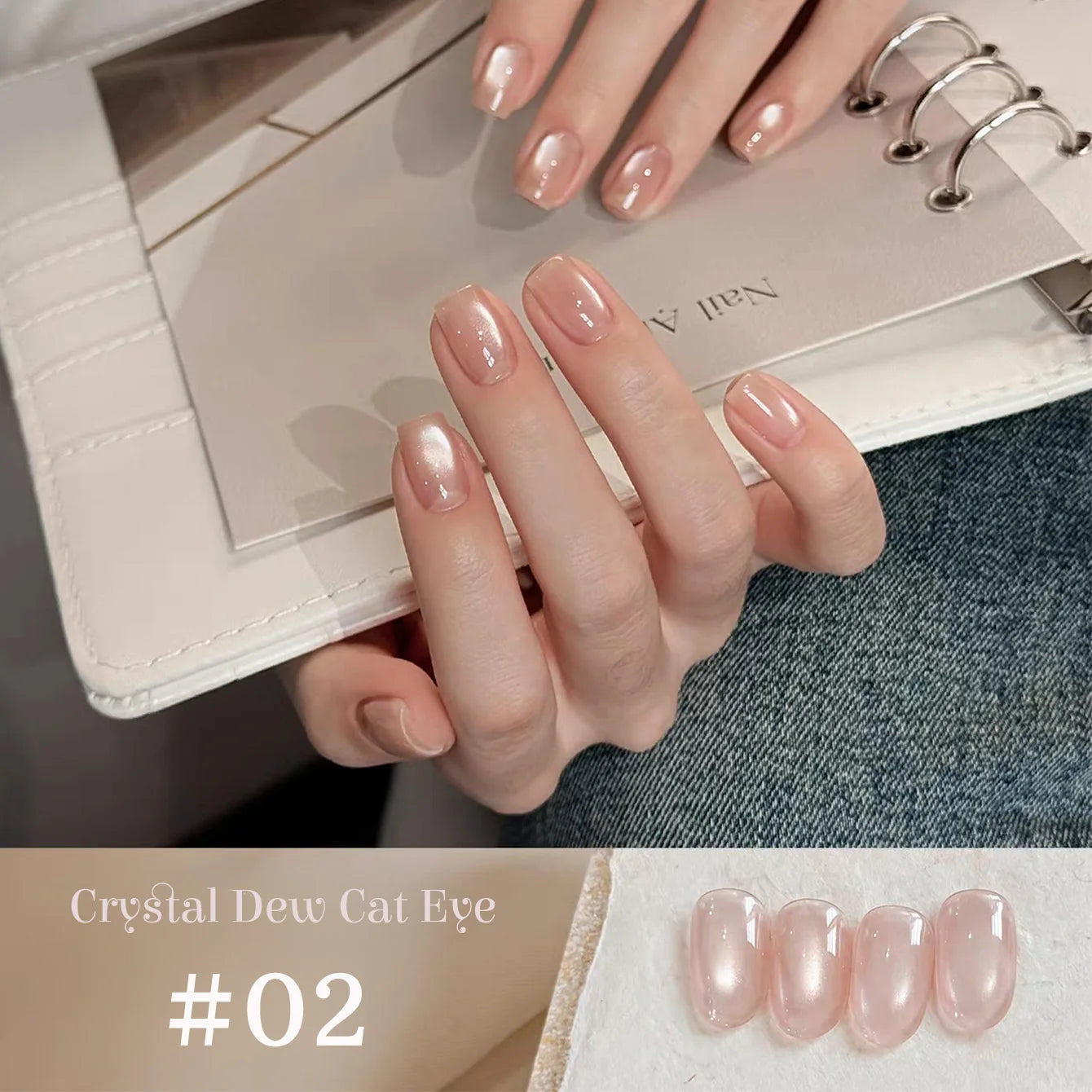 1-9pcs TC Flow Light White Cat Eye Gel Nail Polish Ultra Shine Soak Off UV Gel Mirror Glass Cat Magnet Gel Varnish Nail Supplies