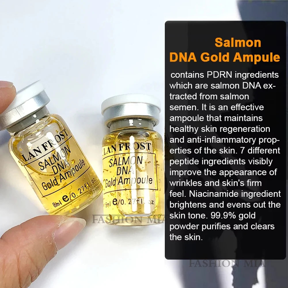 Korea 8ml Salmon DNA Beginner Skin Booster Serum Kit Facial Whitening Moisturizing Men Women Skin Care