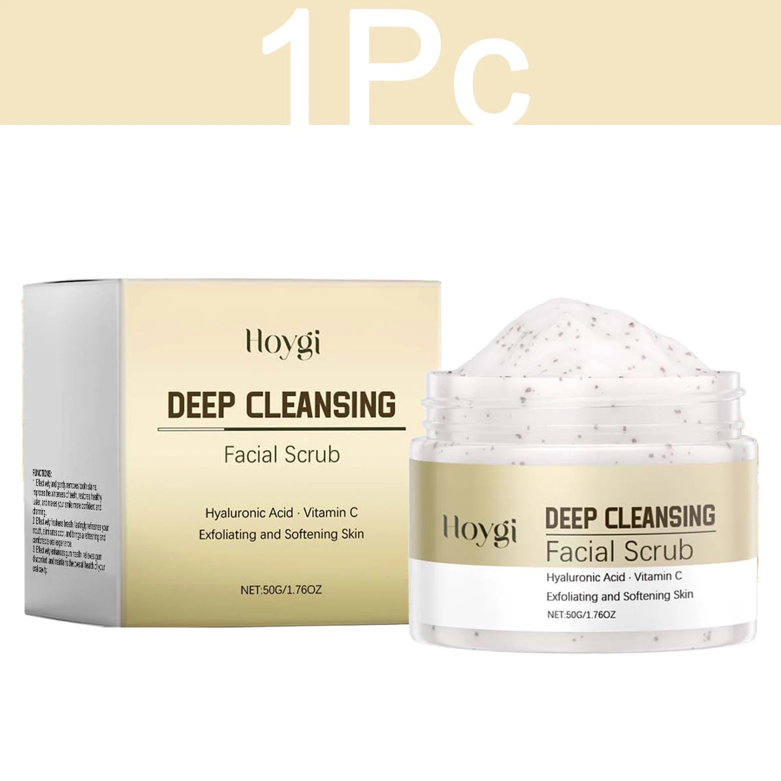 Deep Exfoliating Facial Scrub Gentle Pore Cleansing Dead Skin Remover Face Scrubbing Cream Moisturizing Brightening Skincare