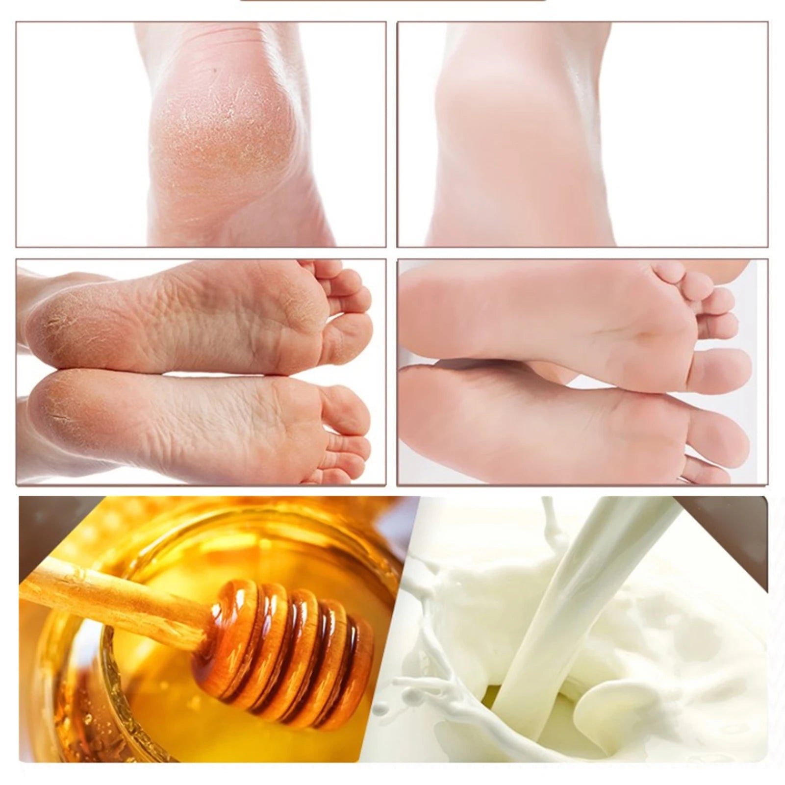 Milk Honey Hand Mask Hand Wax Moisturizing Whitening Skin Care Exfoliating Calluses Hand Film Hands Care Cream