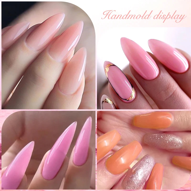 Mtssii 7ML Quick Extension Nail Gel Vernis Semi Permanent Acrylic Crystal Pink Clear Nude Gel Nail Polish UV Construction Gel