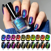 7.5ml Rainbow Magnetic Nail Polish Dopamine Quickly Dry Cat Eye Nail Polish No Curing Lamp Required DlY Nail Art Varnish