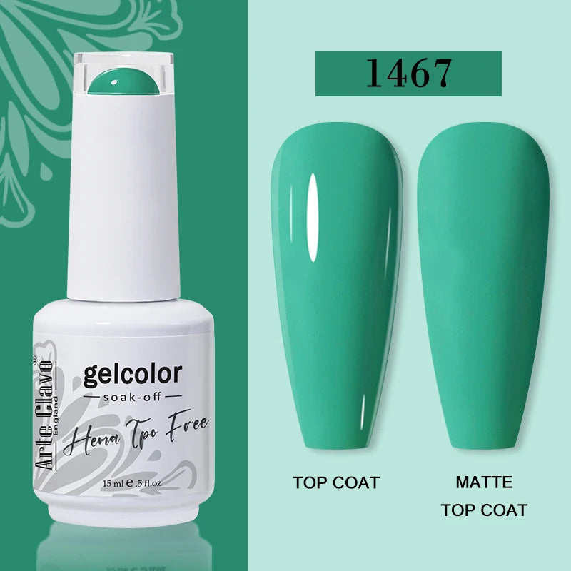 Arte Clavo 116Colors Gel Nail Polish 15ml Colorful Gel Semi Permanent Soak Off UV Gel Nail Art DIY Design Varnishe Nail Supplies