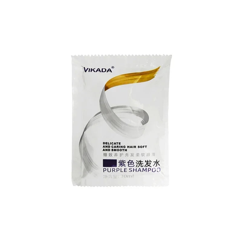 Gray Color Fixing Hair Dye Shampoo Cover Gray Hair Fade Yellow After Bleach Hair Shampoo Non-Irritating Purple Shampoo Blonde