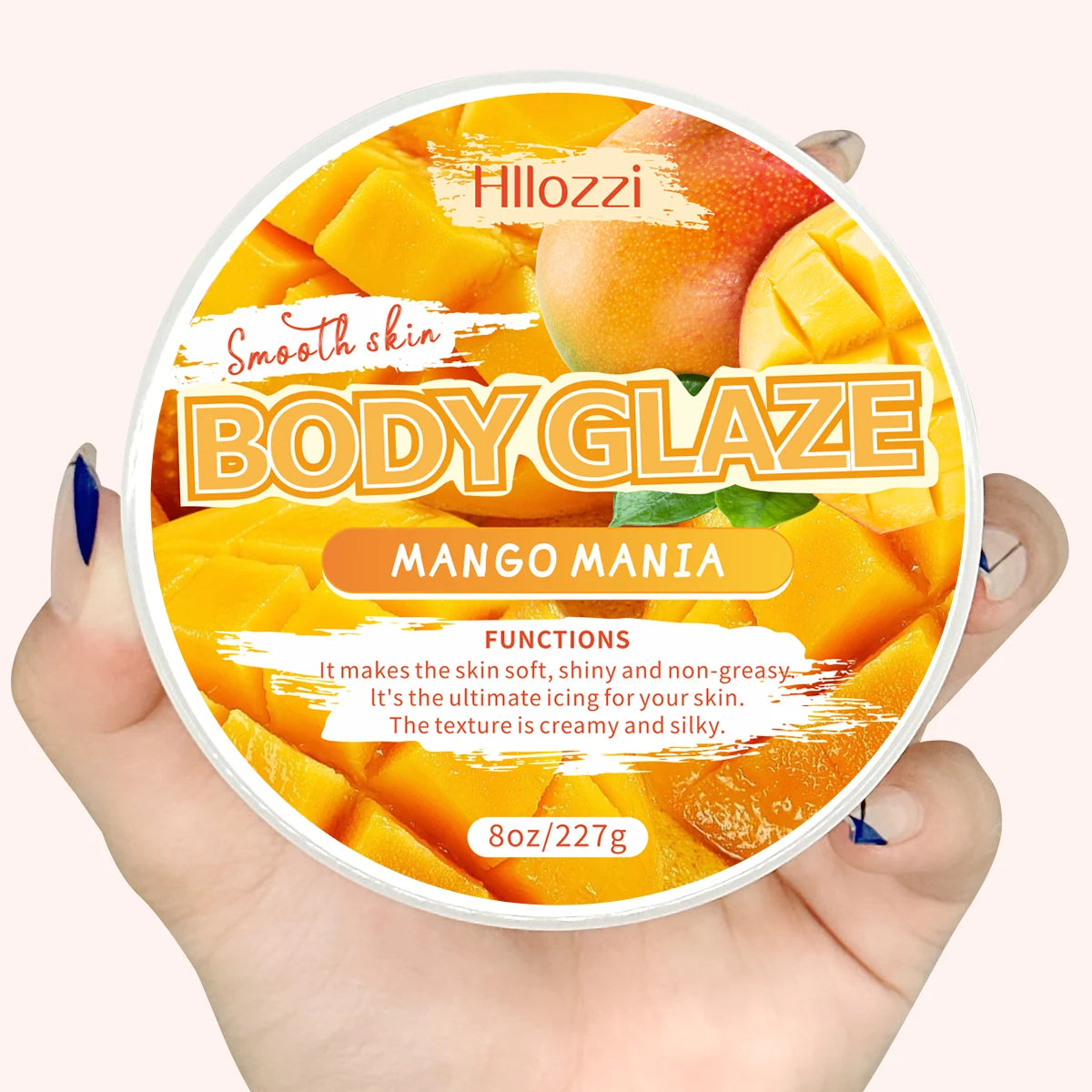 2oz/8oz Mango Mania Body Glaze Nourishing Moisturizing Skin Care Body Butter Refreshing Non-Greasy Body Oil Moisturizing Skin Lo