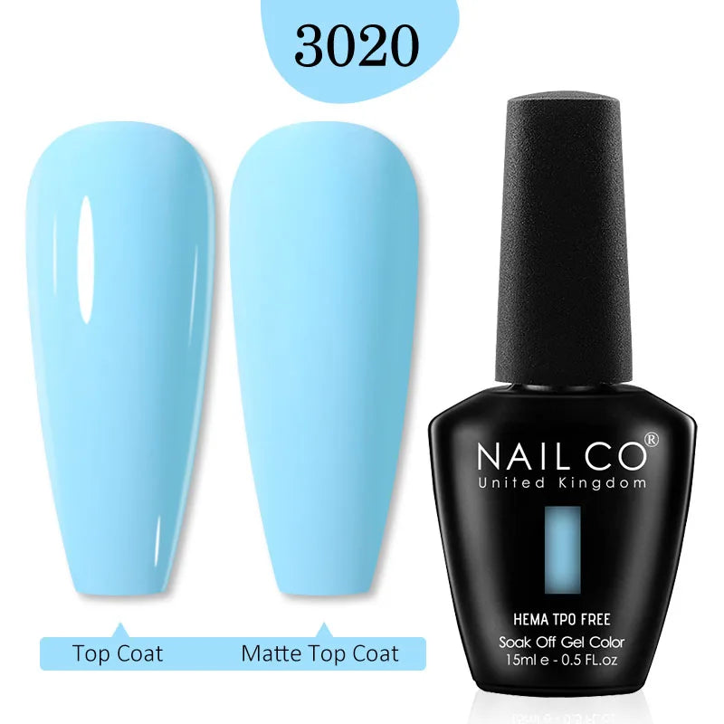 NailCO Pink Colors HEMA FREE Gel Nail Polish Nail Art Vernis Semi Permanent UV Lamp Gel Manicure for Nails Supplies Gel Polish