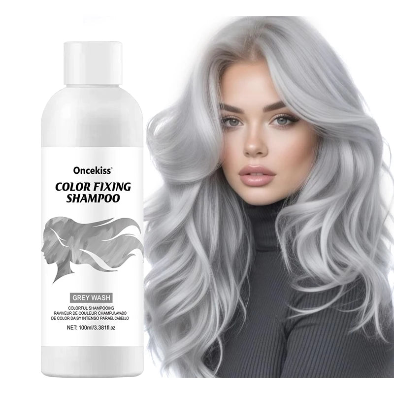 Semi-permanent hair coloring shampoo,invisible shampoo, protects and fixes color,enhances color shine,rich foam, protects scalp