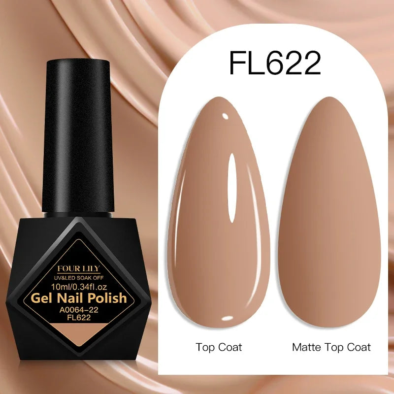 10ml Gel Nail Polish 162 Colors Nail Supplies Vernis Semi Permanent Nail Art Manicure Soak Off LED UV Gel Nail Varnishes Summer