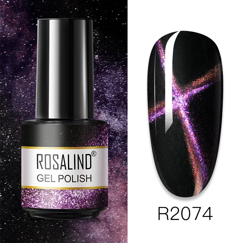ROSALIND Gel Nail Polish Matte Base Top Coat For Soak Off Gel Polish UV LED Gel Semi Permanent Varnishes Design Nail Art