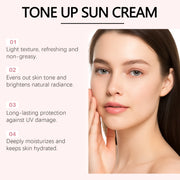 HOYGI Face Cream With Nicotinamide Brightening Skin Daily UV Protection SPF50 Sunscreen Facial Body Care Lotion Hydrating Cream