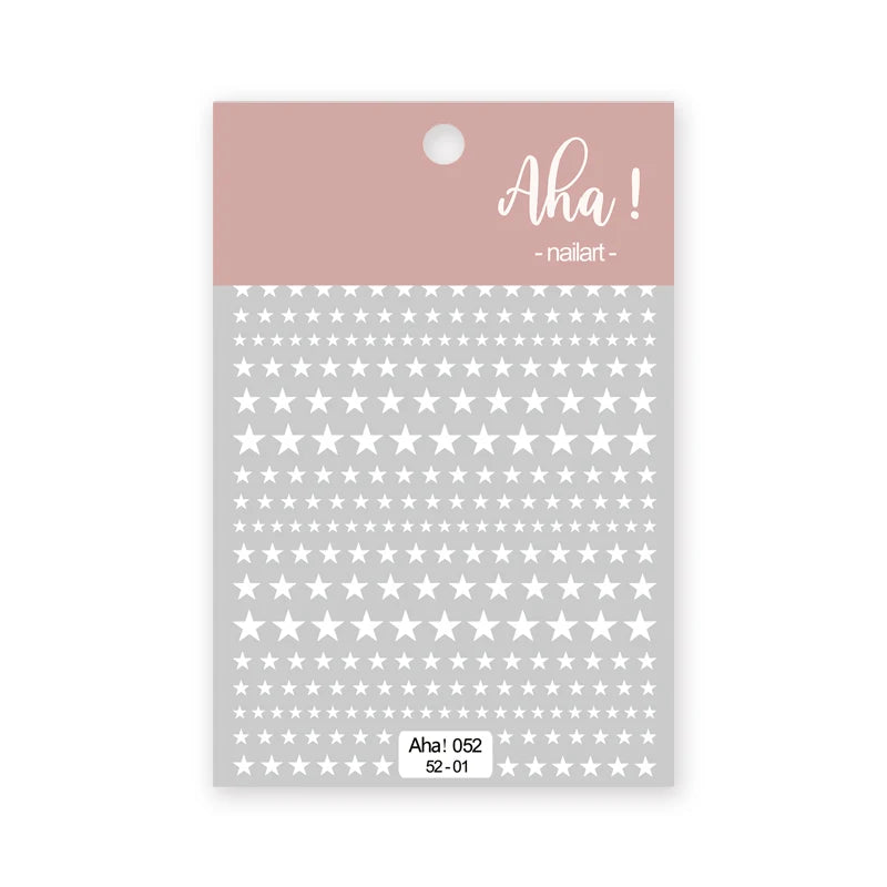 1pc Cute White Cloud Nail Stickers Ultra Thin Nail Art Stickers Self Adhesive Decals Star Moon/Flower/Clouds Kawaii Nail Decals