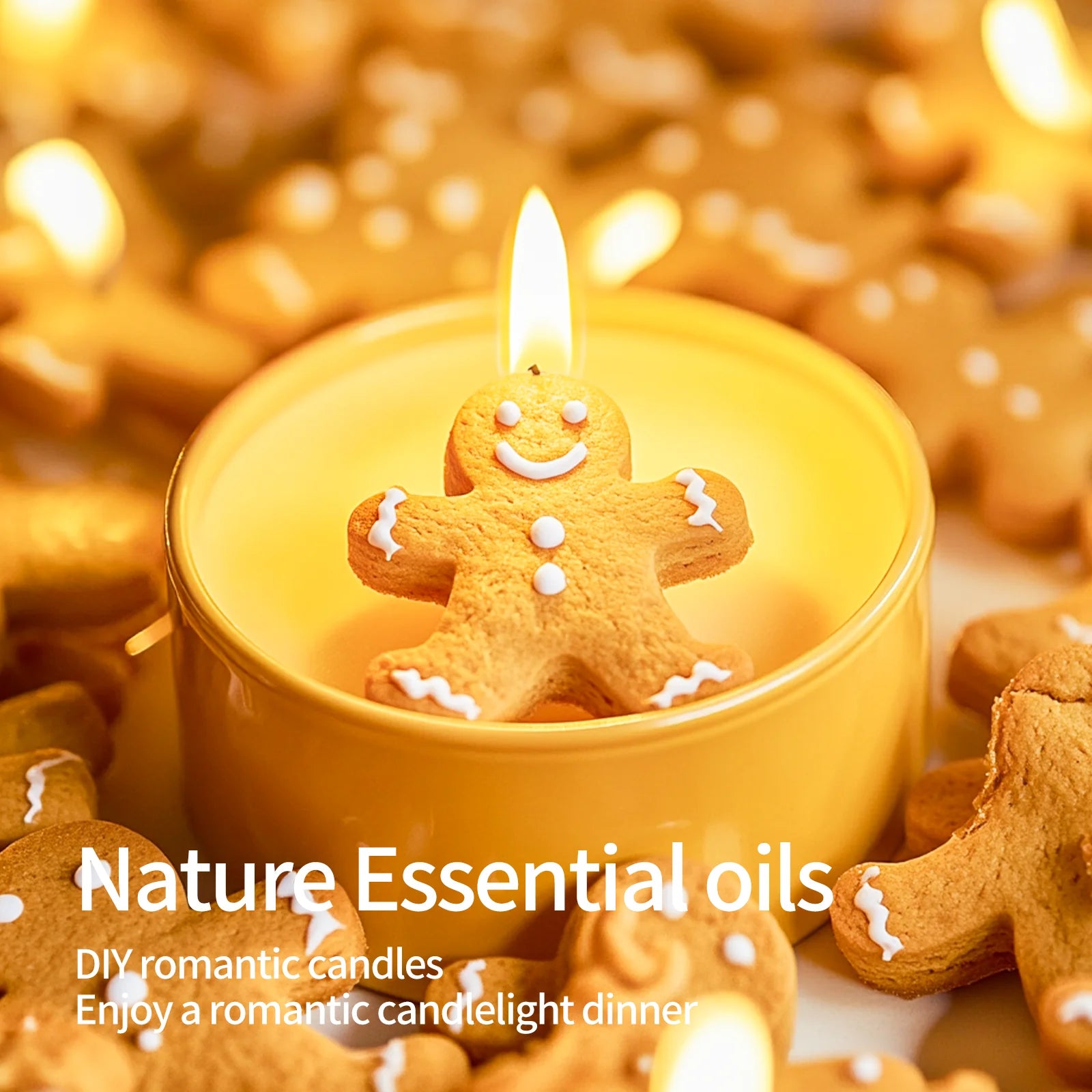 10ml 60ml Gingerbread Man Fragrance Essential Oils Long Lasting Perfumes Can Make Christmas Candle Perfume Oil