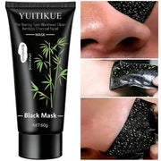 Peel-off blackhead cleansing bamboo charcoal mask, deeply cleanses, purifies, refines pores, suitable for both men and women