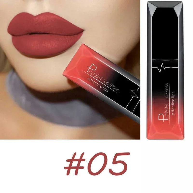 Velvet Matte Liquid Lipstick Waterproof 17 Long Lasting Colors Non Stick Cup Kissproof Smooth Soft Lip Tint for Girls
