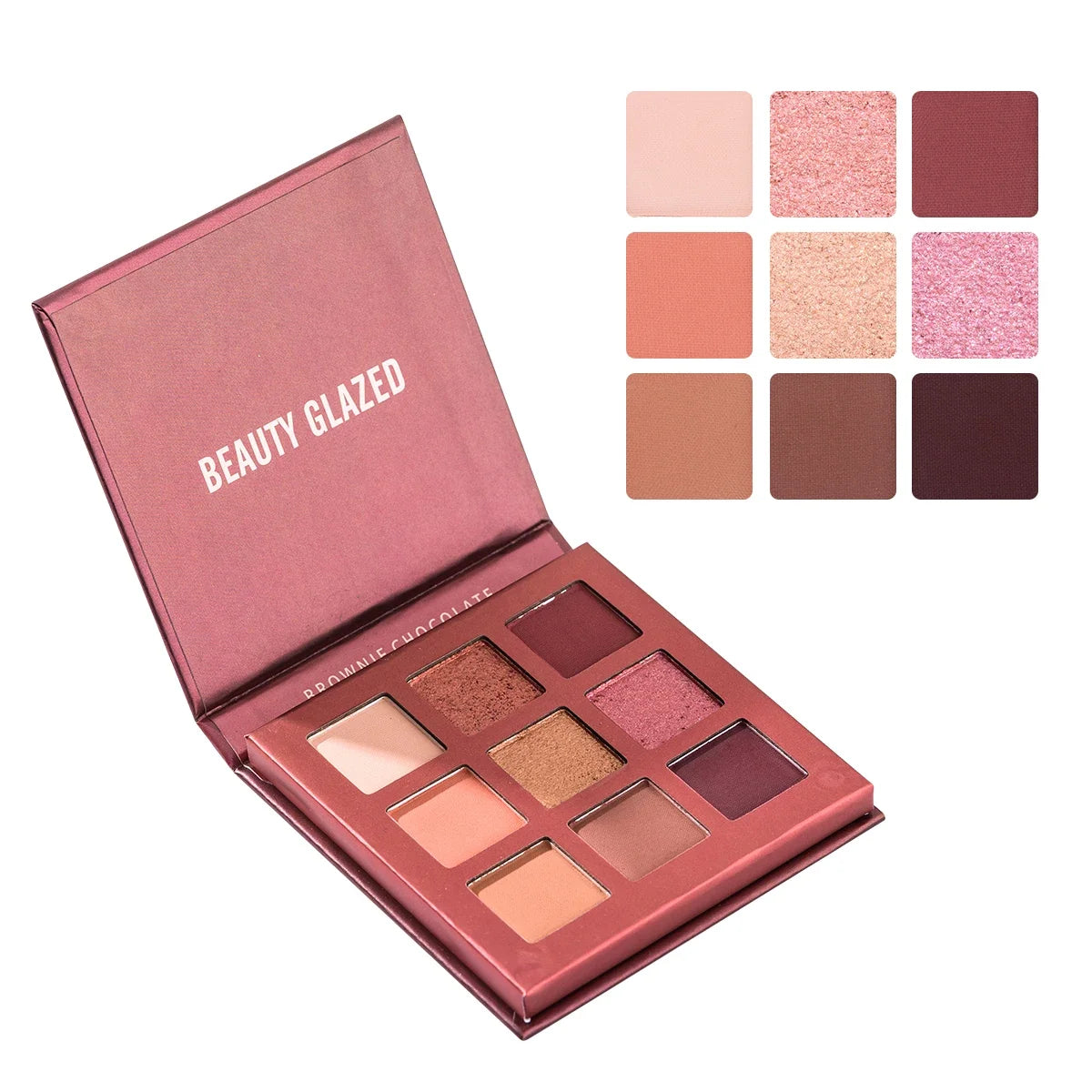 Beauty GLAZED Eyeshadow Palette 9 Color Shimmer Matte Longlasting Waterproof Palette Makeup