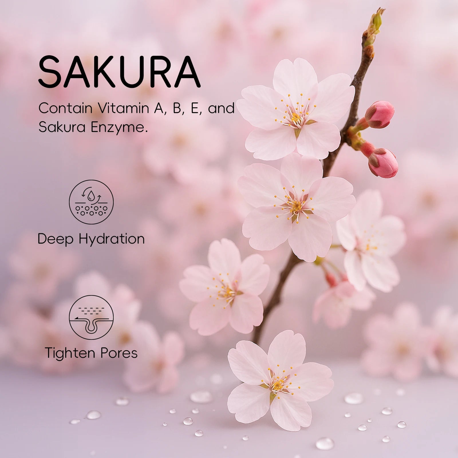 LAIKOU Japan Sakura Hand Cream Hydrating Hand Moisturizer Smoothing Radiant Treatment Refreshing Scent Hand Balm