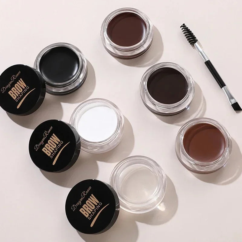 Matte Brown Black Wild Eyebrow Cream 3D Natural Tint Eyebrow Enhancers Gel Wax Waterproof Lasting Eye Makeup Cosmetic Tools
