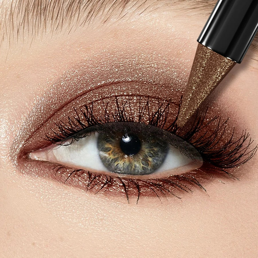 25 Color 1PC Pearl Eyeshadow Stick Waterproof Long Lasting Glitter & Matte Color Eye Shadow Makeup Face Highlight Cosmetics Gift