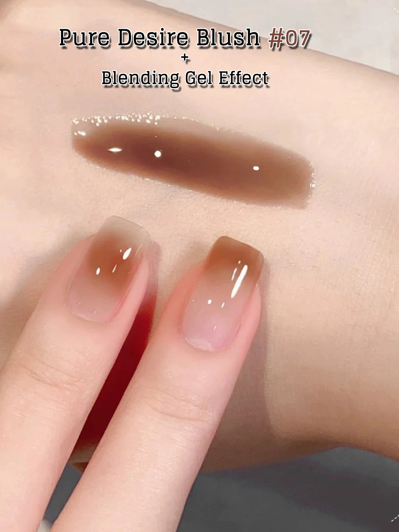 MN 2026 New 1-8PCS Fall Nails Popular Pure Desire Blush Jelly Gel Nail Polish Pink Nails Red Nails Ice-Clear Nude Nail Polish