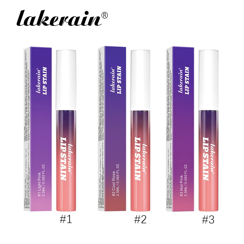 Lakerain Peel-off Lip Gloss Matte Natural Mist Lip Tinted Waterproof Long Lasting Lipstick Makeup Tear Contour Stain Cosmetics