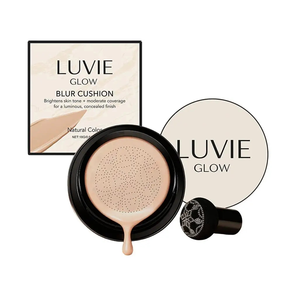 Glow Foundation Mushroom Head Air Cushion CC BB Cream Full Coverage Makeup Foundation Long Lasting Hydrating Even Skin Tone