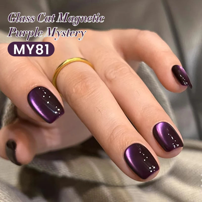 BORN PRETTY 10ml Rose Gold Cat Magnetic Gel Polish Pink Orange Soak Off UV LED Varnis Semi Permanent for Nail Art Design at Home