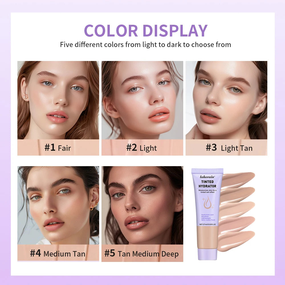 Jelly Tinted Moisturizer for Face – Transparent Hydrating Gel Tint for Soft Smooth Skin Texture & Even Tone Glow