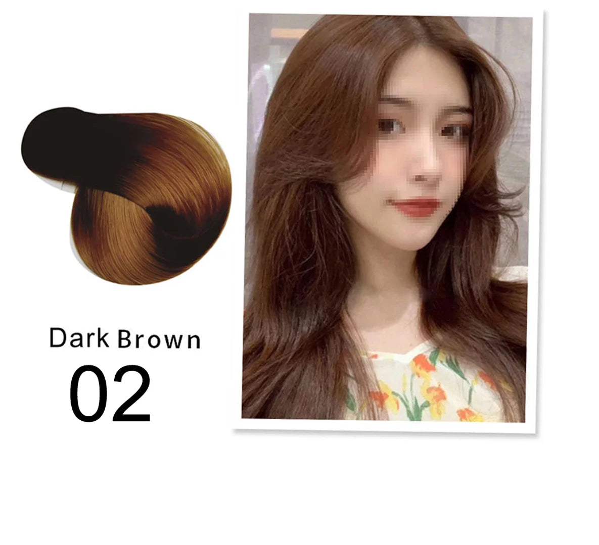 Mokeru 500ml Argan Oil Essence Natural Long Lasting Dark Brown Permanent Hair Dye Shampoo For Gray Hair Women Fast Color Dyeing