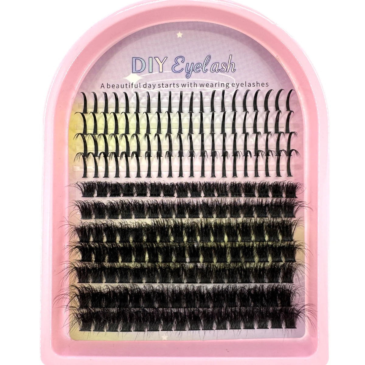 Lash Clusters 50D-1200D Lashes Spikes Eyelash Clusters Volume Individual Lashes DIY Spiky Lash Extension Mega Cluster Eyelashes