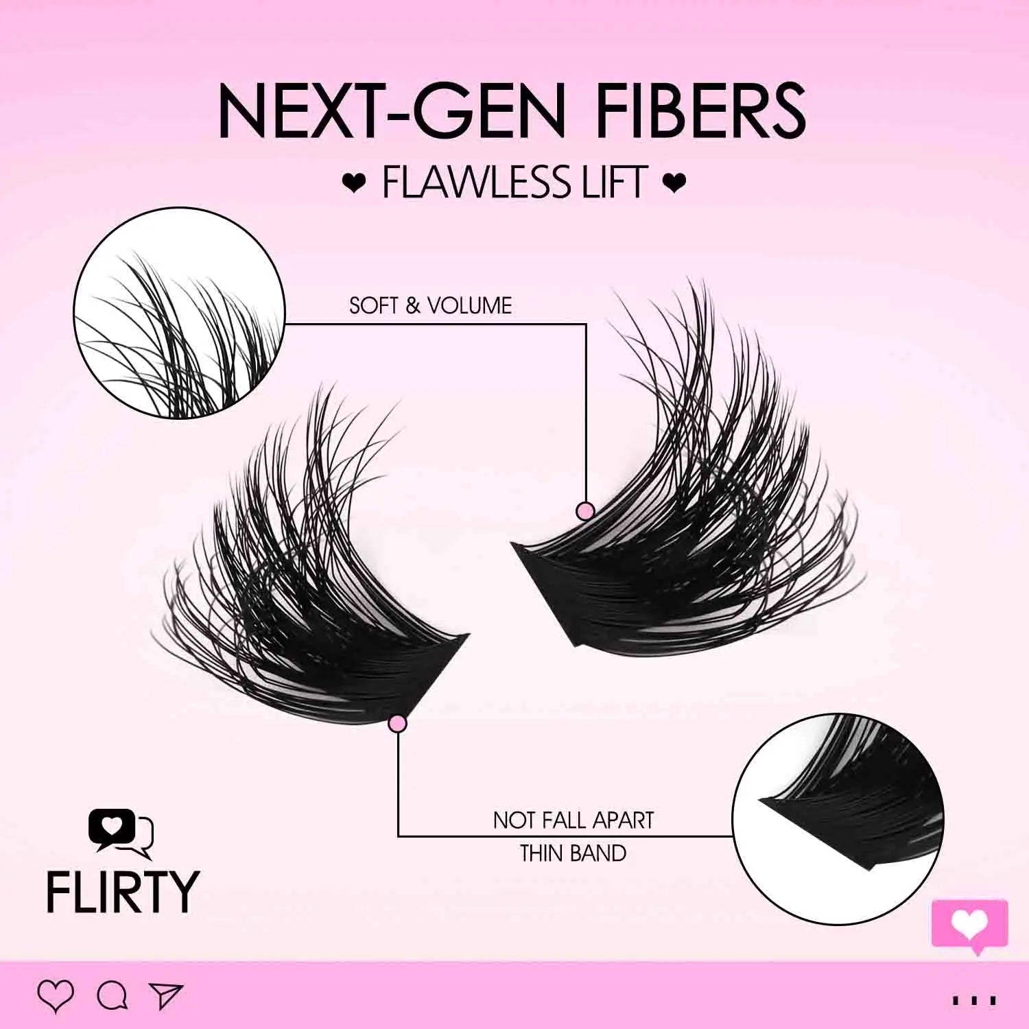 QIUNING Eyelash Clusters Kit Fluffy Individual Lashes Lash Bond and Seal and Remover Faux Mink Lashes Eyelash Extension DIY
