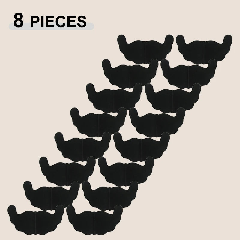 8 Pair U Shape Lift Up Chest Pad for Women Sexy Lace Breastable Self Adhesive Breast Petals New Invisible Disposable Chest Paste