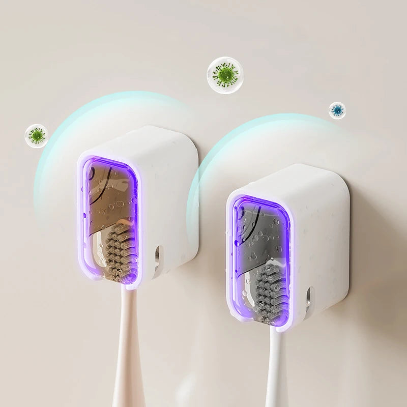 2/3/4PCS Toothbrush Holder Wall-mounted Punch-free Toothbrush Rack Dustproof Bathroom Electric Toothbrush Organizer