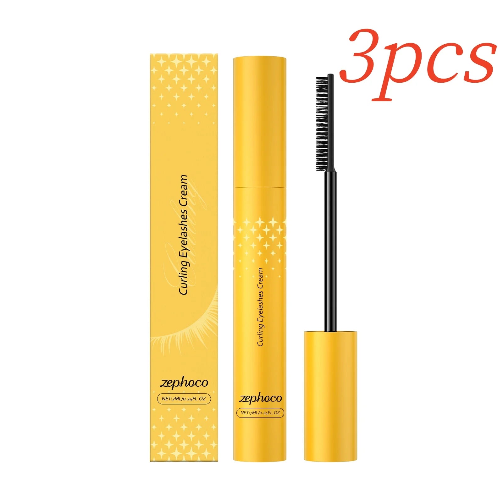 Silk Fiber Lash Mascara Waterproof Natural Lengthening Thickening Smudge-Proof No Clumping Lash Extensions Black Eyelash Mascara