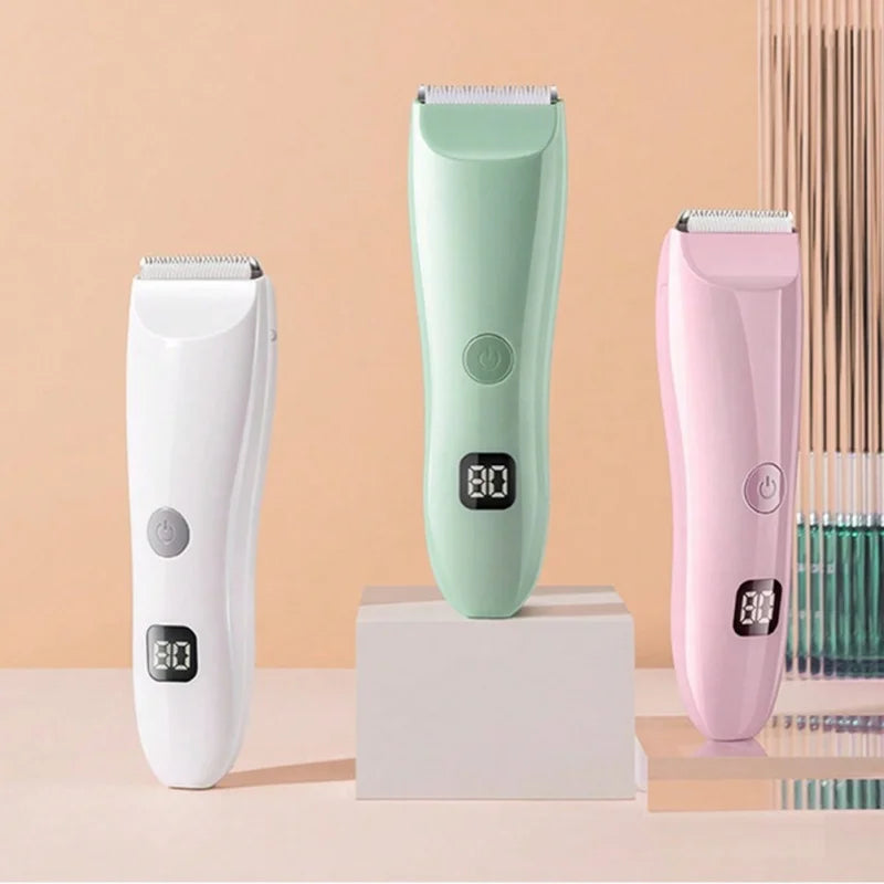 Children's Rechargeable Power Display Electric Clipper Universal Razor Electric Fader Can Be Washed for Babies Hair Clipper