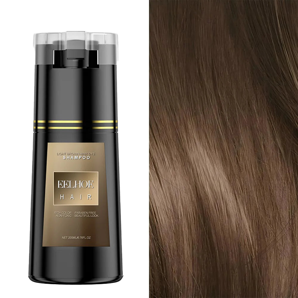EELHOE Hair Dye Shampoo Nova Hair Instant Dye Shampoo Men Women Quick Easy Safe Hair Color Gray Hair  Coverage Nourish Scalp