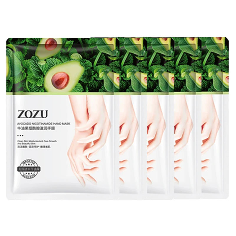 1/3/5 Pairs Avocado Hand Mask Hands skincare Masks Moisturizing Nourishing Hydrating Tendering Smoothing Hands Skin Care